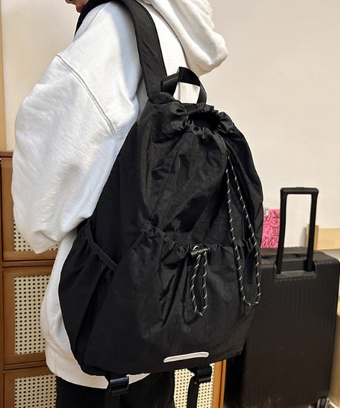 リュックサック ドローストリング 大容量 カジュアル ナイロン バックパック 男女兼用 おしゃれ 巾着リュックサック 旅行遠足 軽量バッグ アウトドア ストリート 88CXH-102